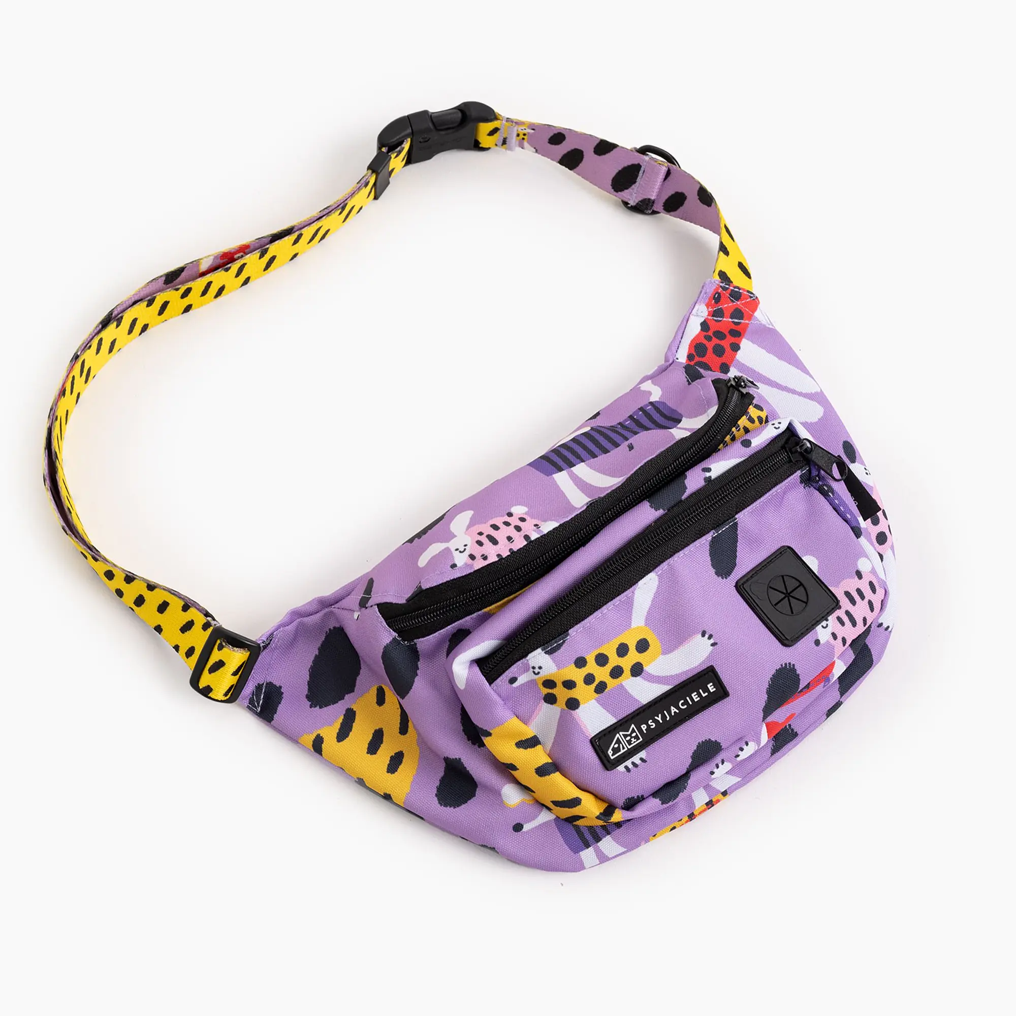 Nerka spacerowa z paskiem z taśmy "Pieski floreski" - Master