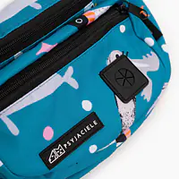 Fanny pack with patterned belt "What does the seal say?" - Master