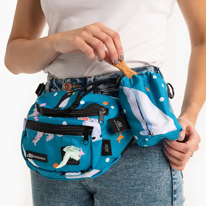 Fanny pack with patterned belt "What does the seal say?" - Master