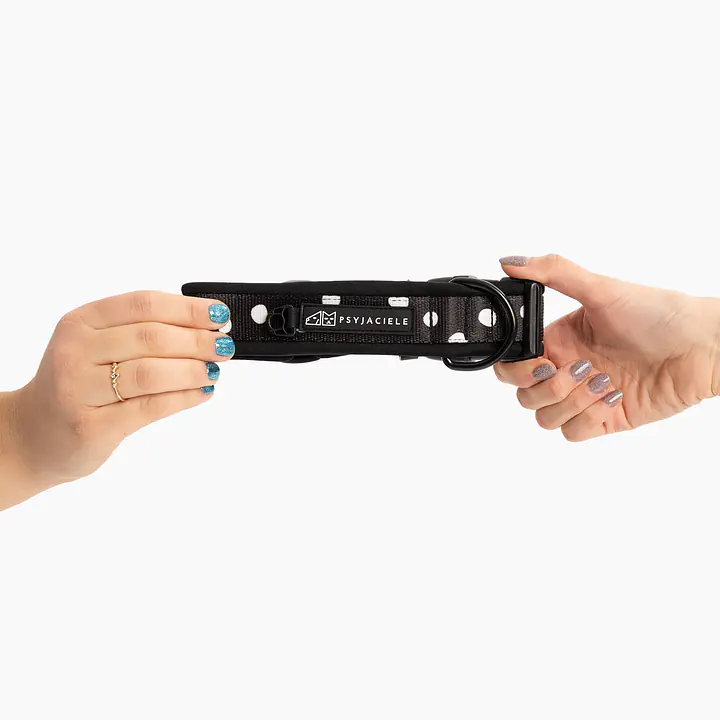 Obroża z klamrą SUPER SOFT "Psygarnij kropka" - Master