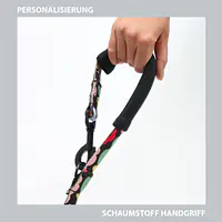 Adjustable leash with shock absorber "What does the seal said"  - Master