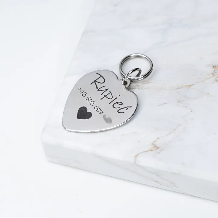 Adresówka stalowa - serduszko - Master