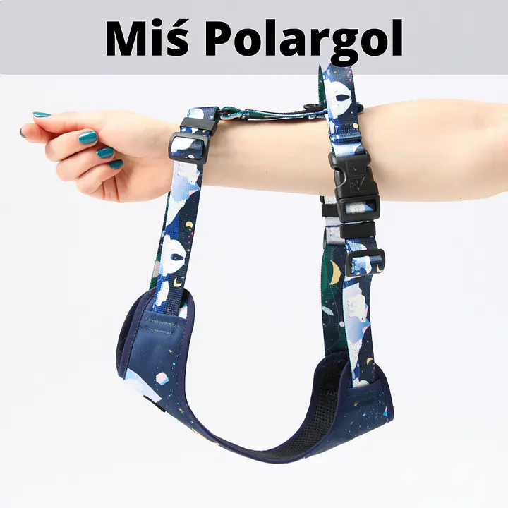 Stay-on pressure-free harness "Under my ombrella" turquoise - Master