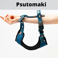 Stay-on pressure-free harness "Under my ombrella" turquoise - Master