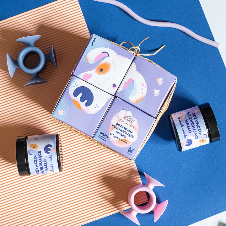 Odżywczo-regenerujące masło do łapek i noska Psyjaciele x Mokosh - Master