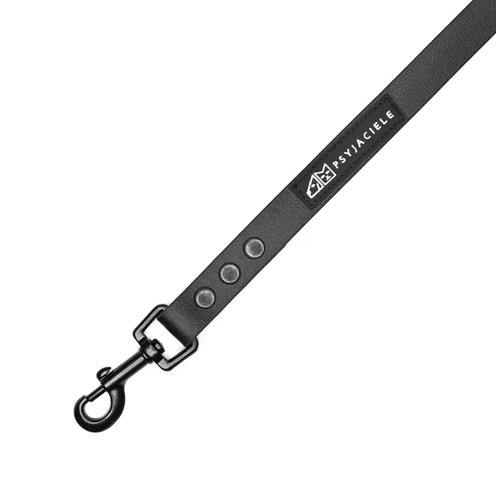 Smycz miejska Biothane® dla psa lub kota "Black AF" - Master