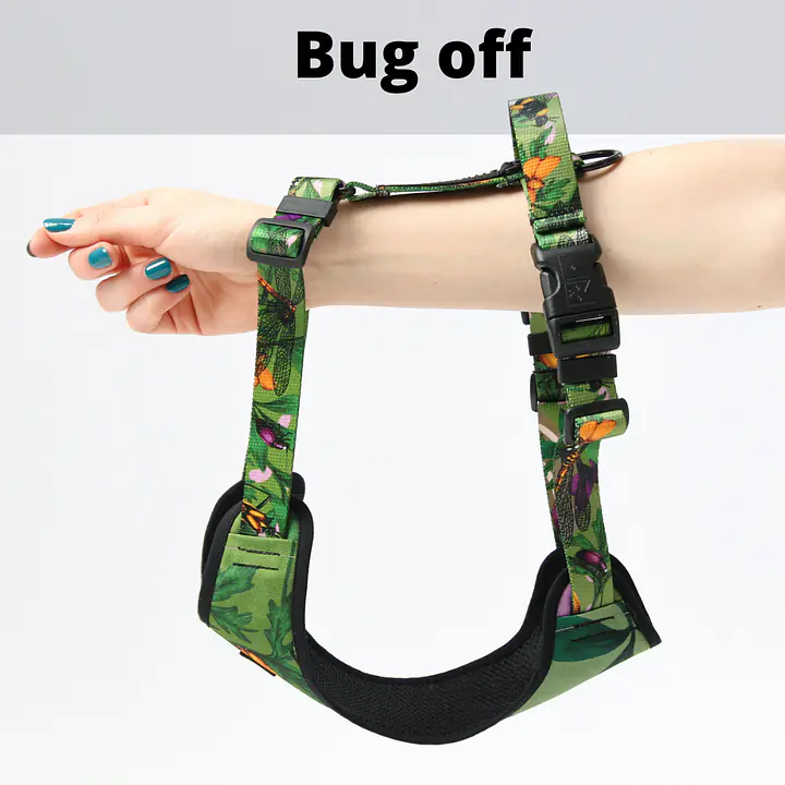 Stay-on pressure-free harness "Under my ombrella" turquoise - Master