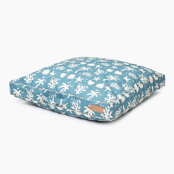 Spare cover for the bed cushion for dogs and cats - pattern: Beach please, Size: L