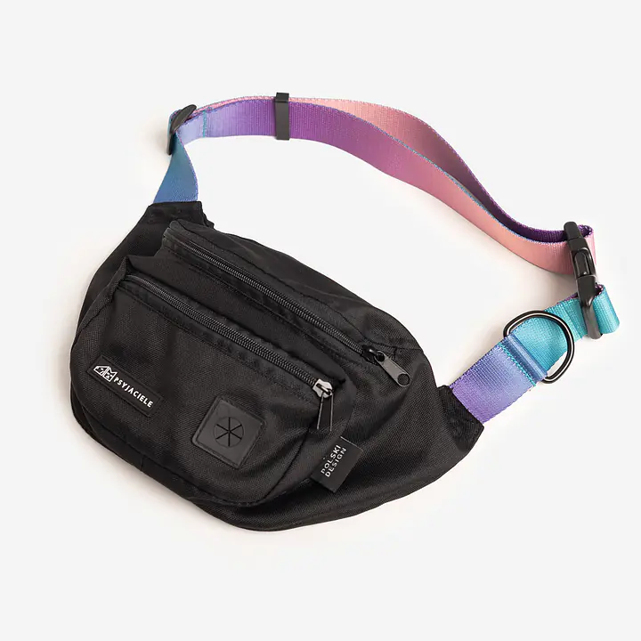 Czarna nerka spacerowa "Under my ombrella" - Master