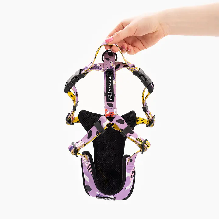 Szelki bezuciskowe dla psa lub kota "Pieski floreski" - Master