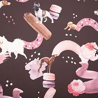 Round cushion with hood "Too sweet to handle" - Master