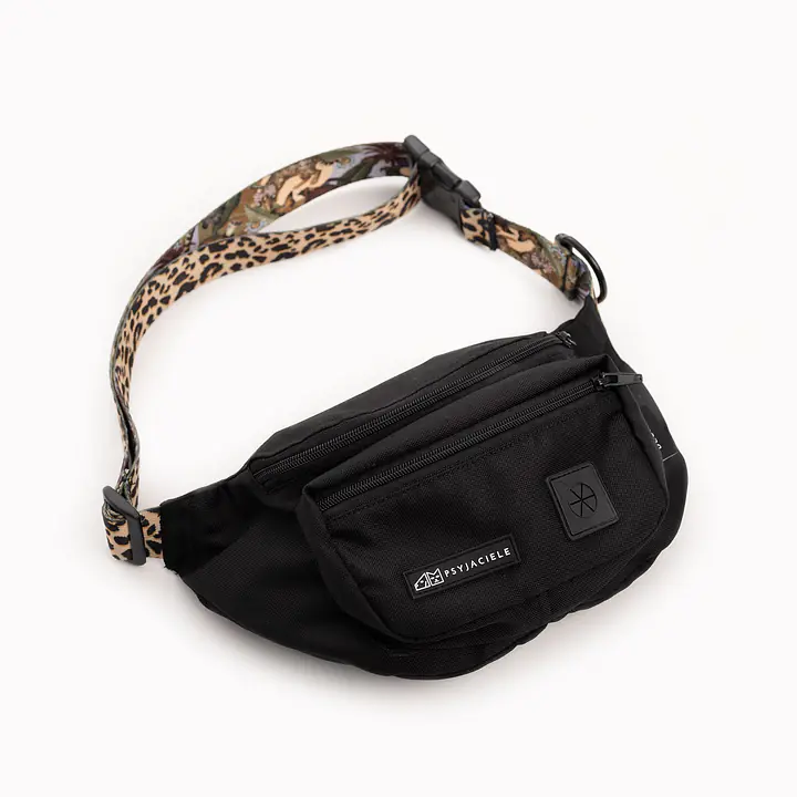 Czarna nerka spacerowa  "Pantera mi kupi" - Master