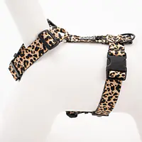 "Respect the wildness" dog or cat harness LOEPARD PATTERN ON THE TOP - Master