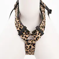 "Respect the wildness" dog or cat harness LOEPARD PATTERN ON THE TOP - Master