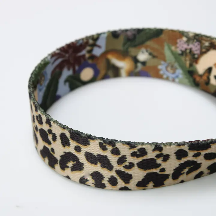 "Respect the wildness" dog or cat harness LOEPARD PATTERN ON THE TOP - Master