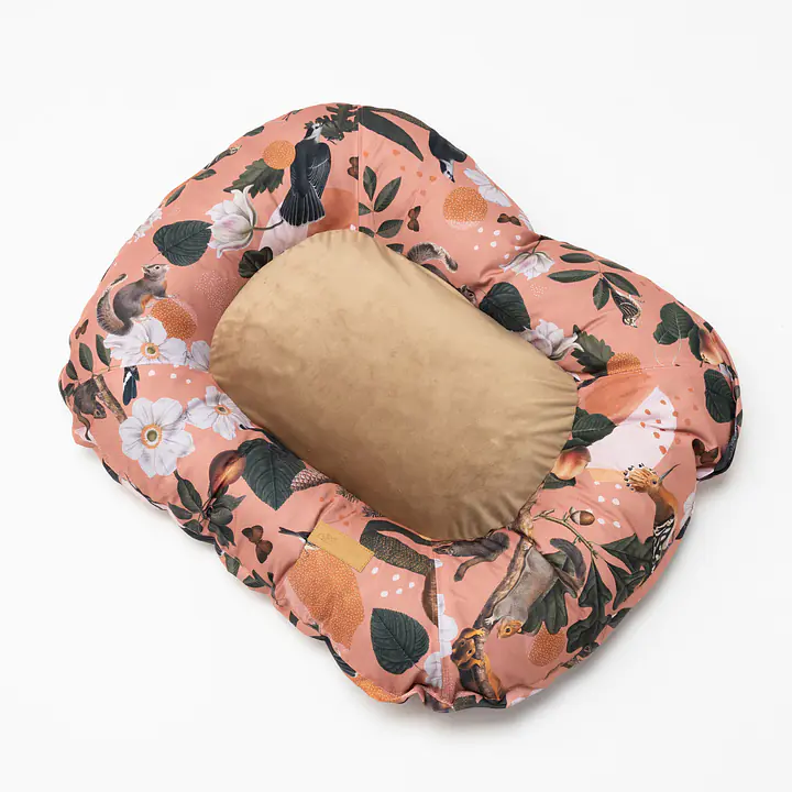 Pontoon sofa for dogs and cats - pattern: Play with my nuts, Size: S