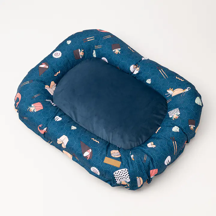 Pontoon sofa for dogs and cats - pattern: Doggomaki, Size: S