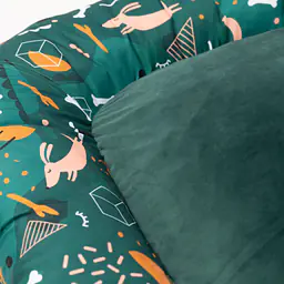 Pontoon sofa for dogs and cats - pattern: Sleepy dogs, Size: XL