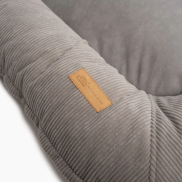 Pontoon sofa for dogs and cats - pattern: Made in grey, Size: M