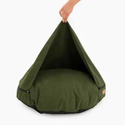 Cover for round pillow with a hood for your dog or cat  - Master