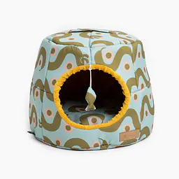 2-in-1 House and sofa for your dog or cat - pattern: Sausage dog, Size: S