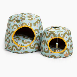 2-in-1 House and sofa for your dog or cat - pattern: Sausage dog, Size: S