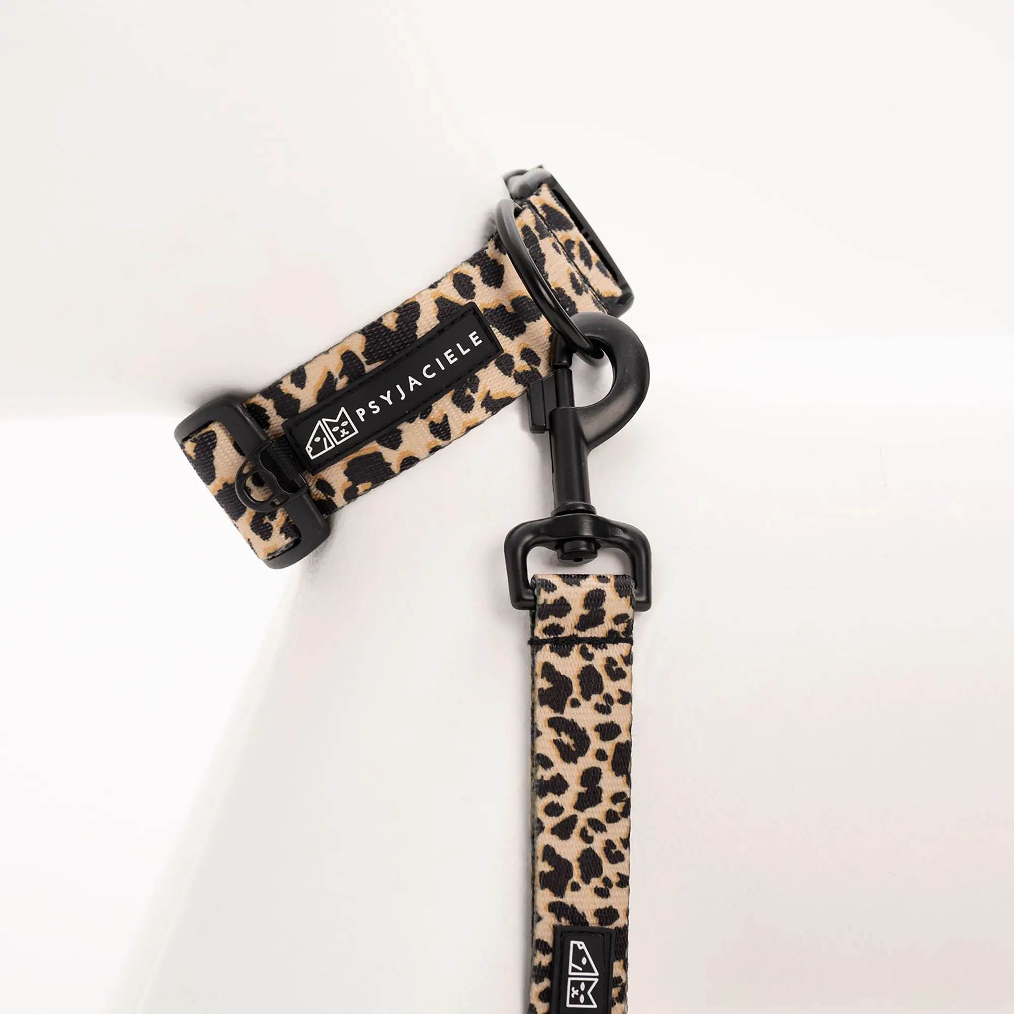 Dog or cat collar "Respect the wildness" LEOPARD PATTERN ON THE TOP - Master