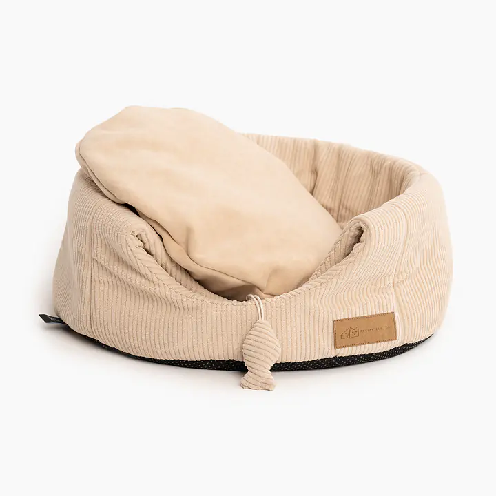 2-in-1 House and sofa for your dog or cat - pattern: Dog on the beach, Size: S