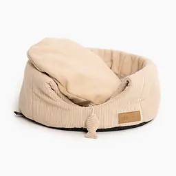 2-in-1 House and sofa for your dog or cat - pattern: Dog on the beach, Size: S