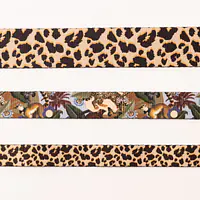 Dog or cat collar "Respect the wildness" LEOPARD PATTERN ON THE TOP - Master