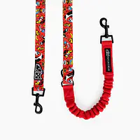 Adjustable leash with shock absorber "Woof for the better world"  - Master