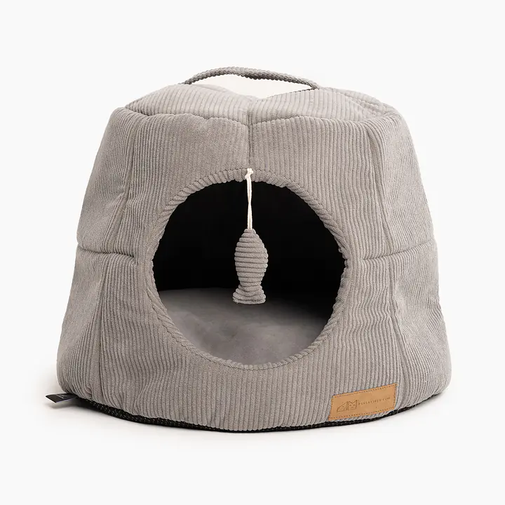 COPY OF 2-in-1 House and sofa for your dog or cat - pattern: Made in grey, Size: S