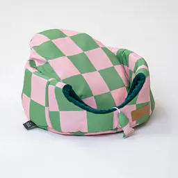 2-in-1 House and sofa for your dog or cat - pattern: World behind the bars, Size: M