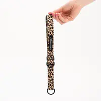 Half-clamp collar "Respect the wildness" LEOPARD PATTERN ON THE TOP - Master