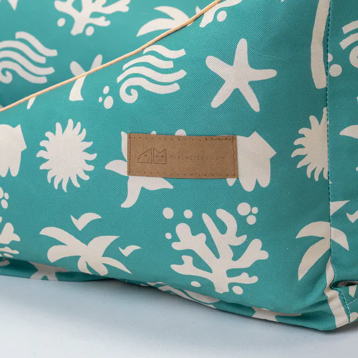 Sofa for dogs or cats - pattern: Beach please, Size: M