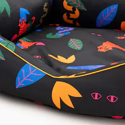 Ortopedic sofa for dogs or cats - pattern: Eye of the tiger, Size: M