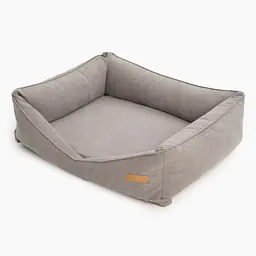 Ortopedic sofa for dogs or cats - pattern: Made in grey, Size: S