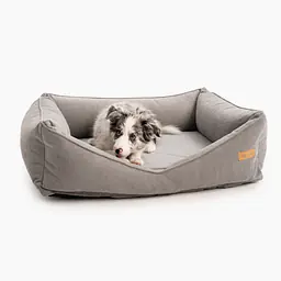 Ortopedic sofa for dogs or cats - pattern: Made in grey, Size: S