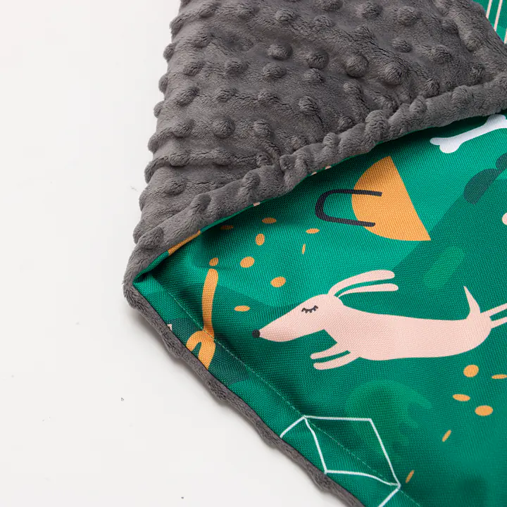 Double sided mat for dog or cat - pattern: Sleepy dogs, Size: S