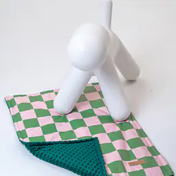 Double sided mat for dog or cat - pattern: World behind the bars, Size: S