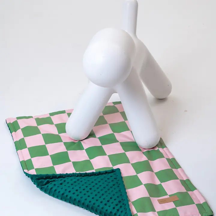 Mata dla psa lub kota - Wzór: Świat zza krat taki kolorowy, Rozmiar: M