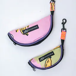 Foldable travel bowl  - pattern: We went bananas, Size: S