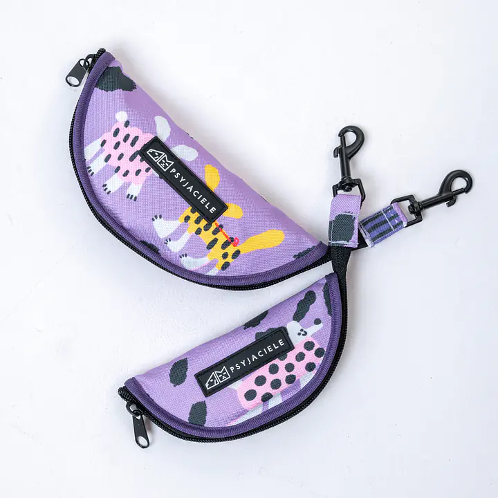 Składana miska podróżna - Wzór: Pieski Floreski, Rozmiar: S