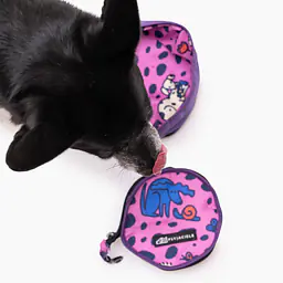 Foldable travel bowl  - pattern: Doggy style, Size: S