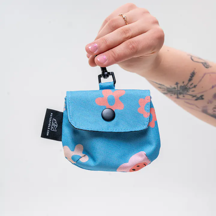 Mini mini saszetka na smaczki i przysmaki do treningu - Wzór: Oopsy Daisy