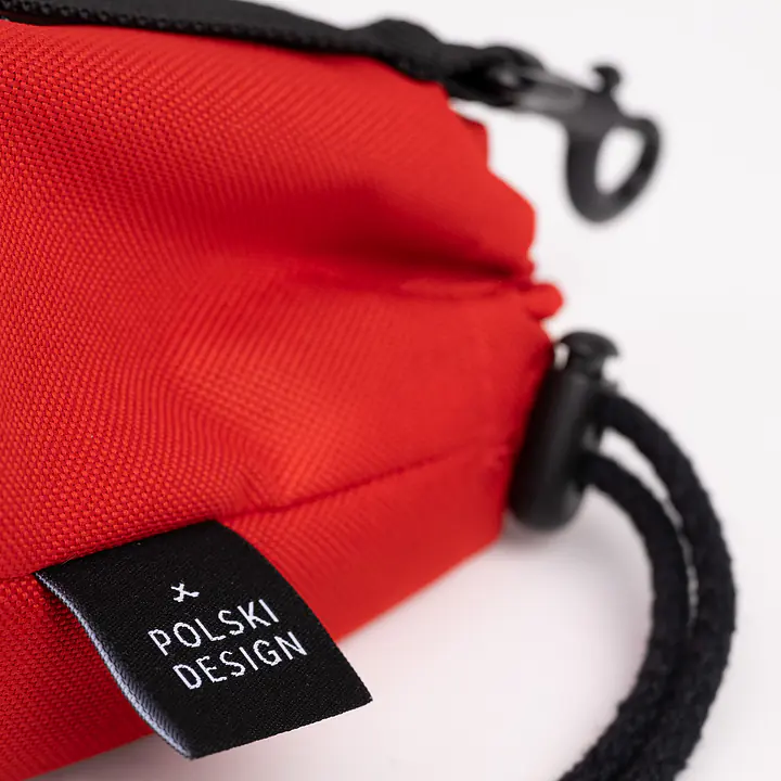 Mini snack pouch - pattern: Blushing white