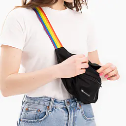Black walking bag with colorfull strap - Master