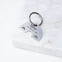 Adresówka dla psa "Tęcza" ANIMALKINGDOM stal szlachetna - Master