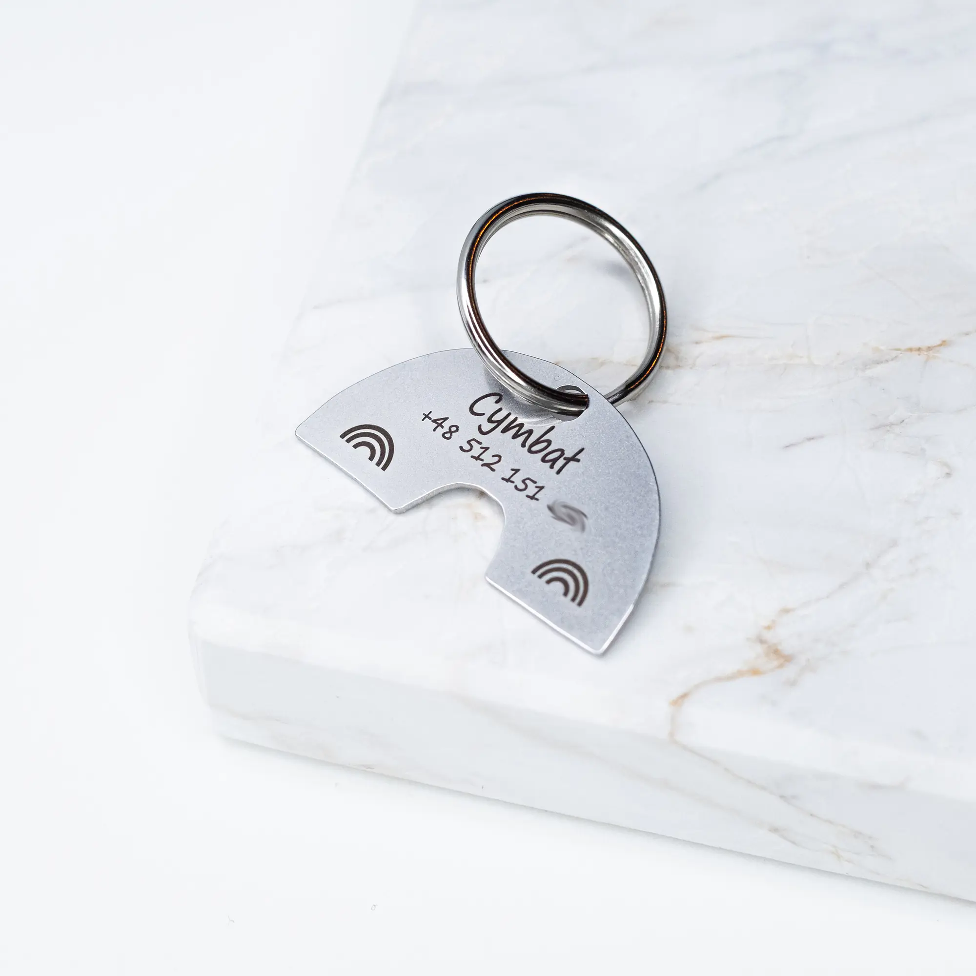 Adresówka dla psa "Tęcza" ANIMALKINGDOM stal szlachetna - Master