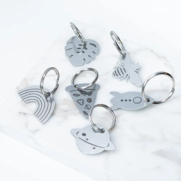 Adresówka dla psa "Tęcza" ANIMALKINGDOM stal szlachetna - Master